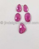 Rubellite Rose Cut Slices